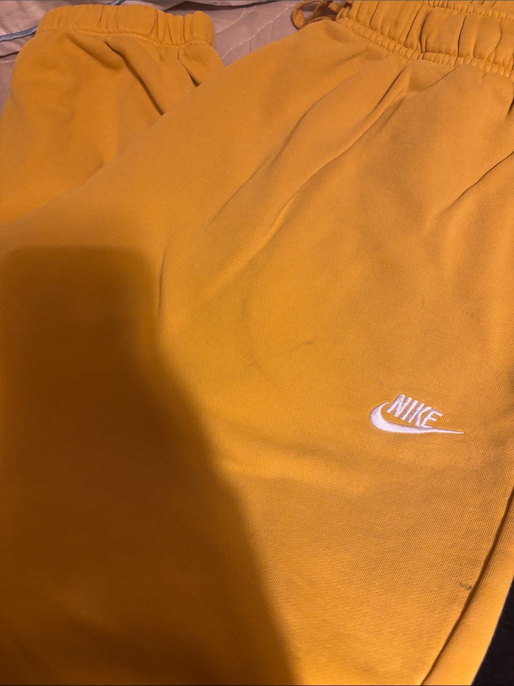 Nike Mens Jogger Pants Yellow